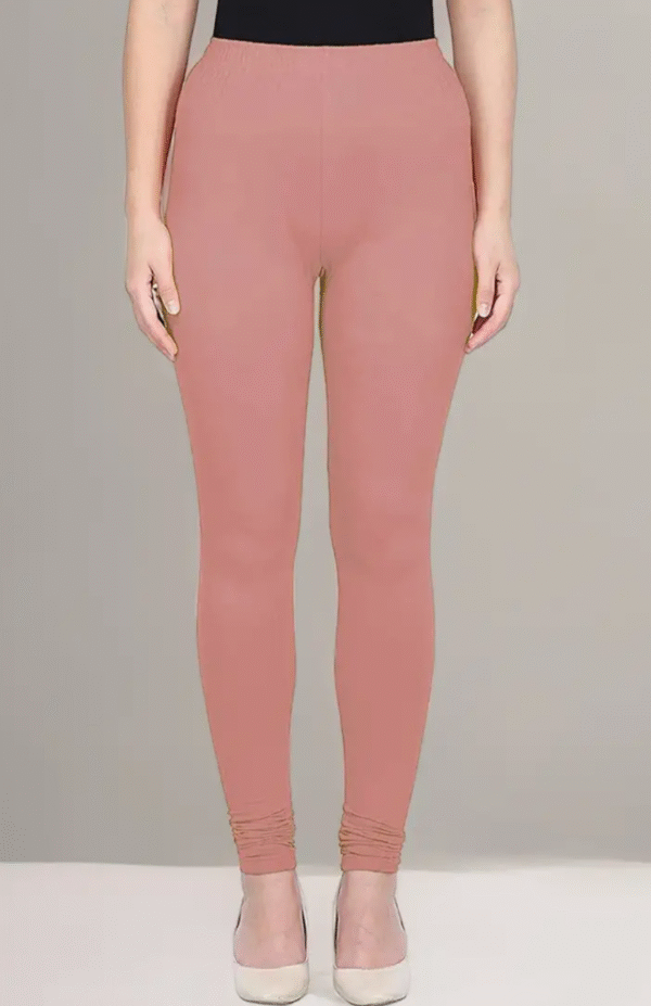 Rust pink Chudidar Leggings – Premium Cotton Fabric
