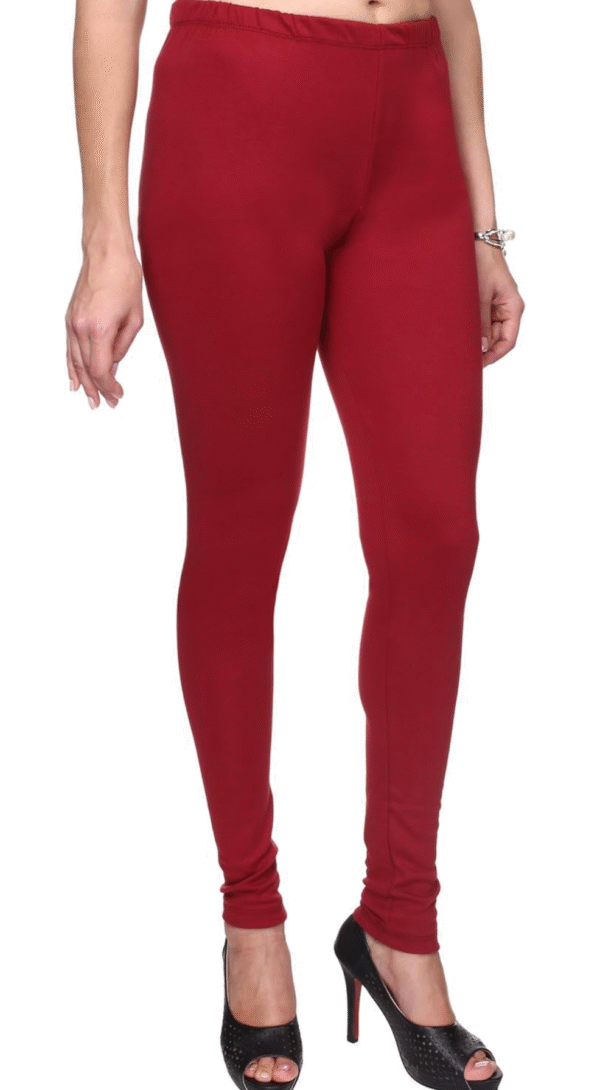 Maroon colour Chudidar Leggings –Premium fabric comfort fit