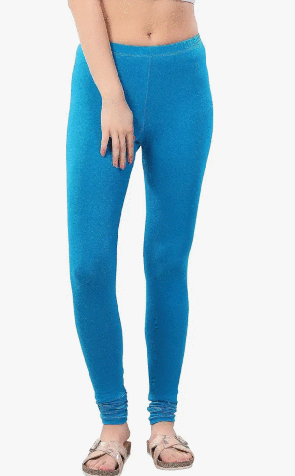 bule colour Chudidar Leggings – Premium fabric comfort fit