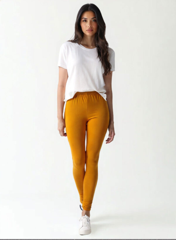 Mustard yellow colour – Chudidar Leggings – Premium Cotton