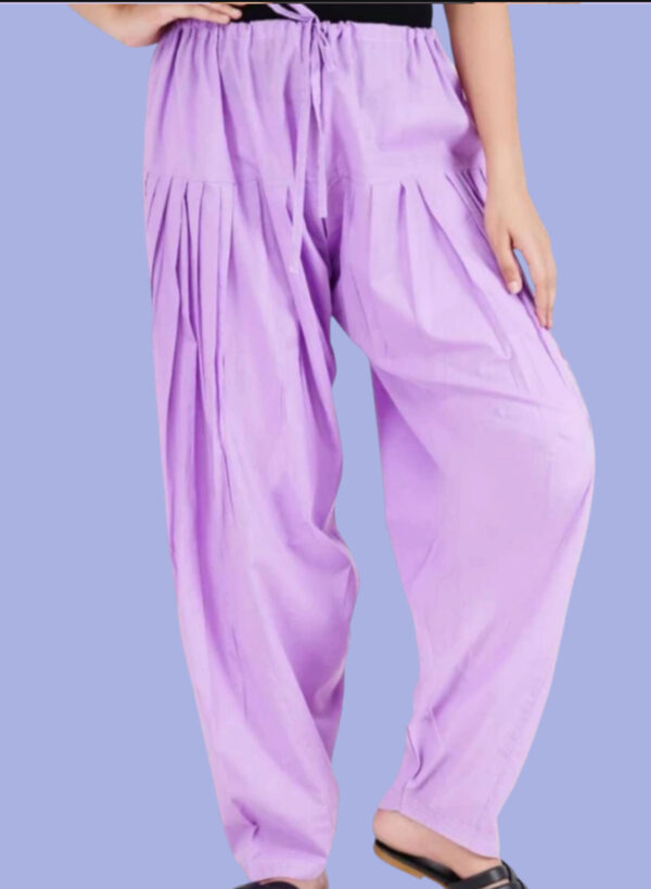 Lavender  Colour Salwar Pants / Premium Cotton-Free Size