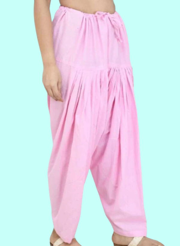 Light Baby Pink Colour Salwar Pants / Premium Cotton-Free Size