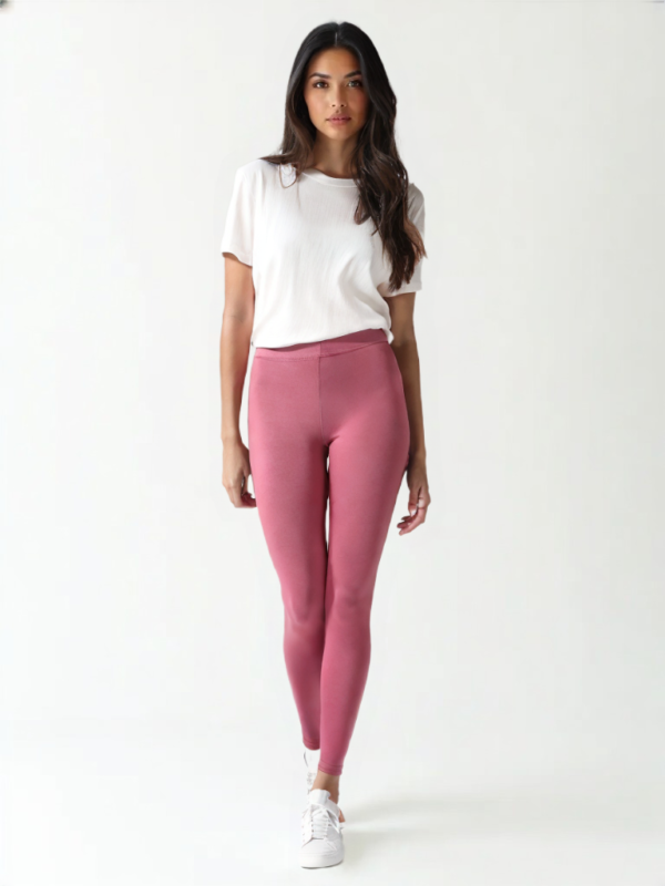 Onion Pink Color/Ankle length legging 4-way stretch fabric