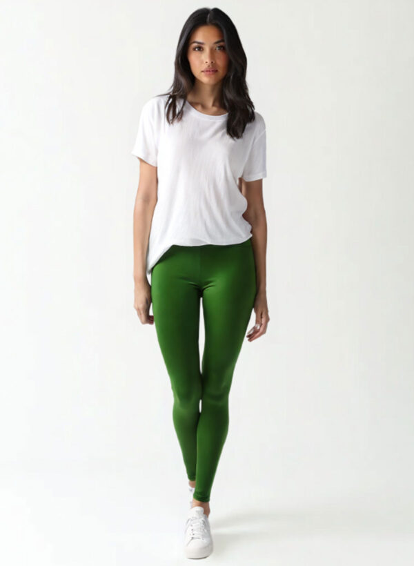 Forest Green Colour /Ankle length legging 4-way stretch fabric