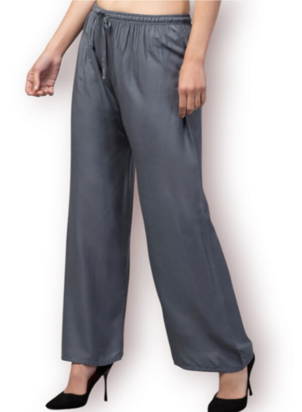 Grey Colour Palazzo Pants / premium cotton rayon