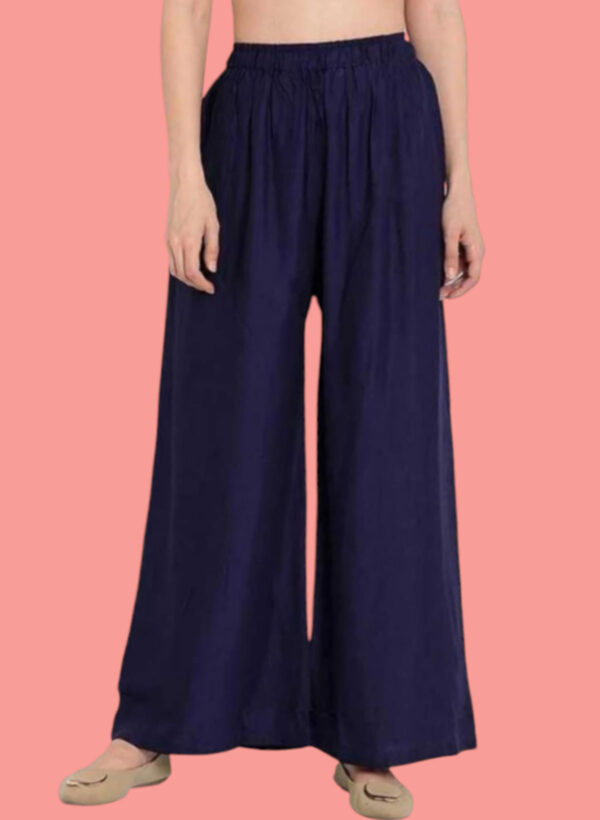 Navy Blue Colour Palazzo Pants / premium cotton rayon