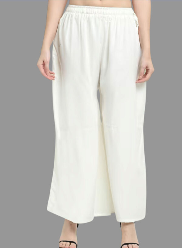 Off Wahite Colour Palazzo Pants / premium cotton rayon