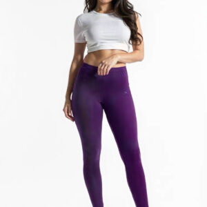 Plum Colour Ankle length legging- 4-way Premium fabric