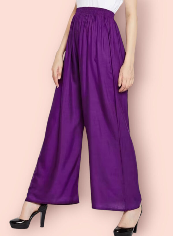 Purple Colour Palazzo Pants / premium cotton rayon