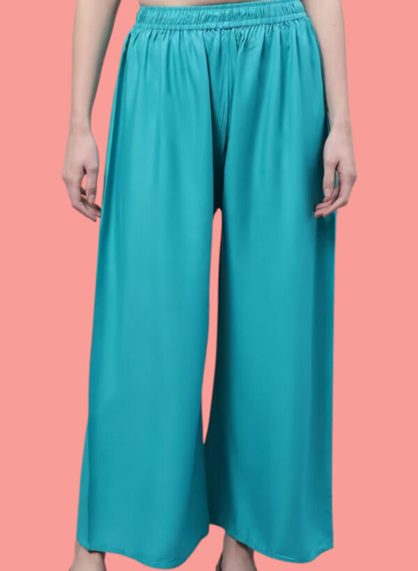 Rama Blue Colour Palazzo Pants / premium cotton rayon