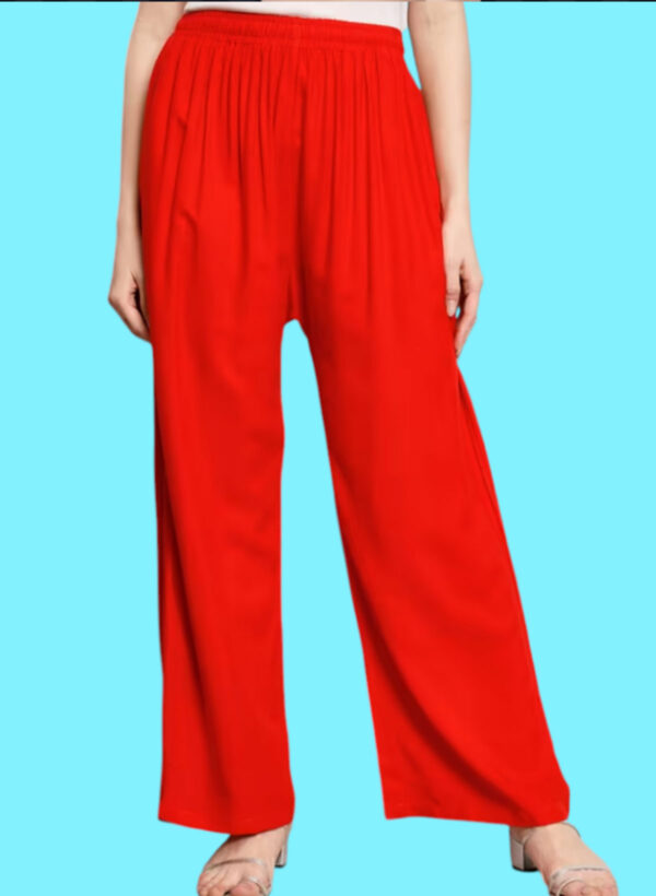 Red Colour Palazzo Pants / premium cotton rayon