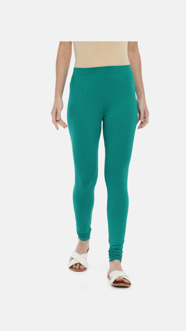 Rama green Colour  Chudidar Leggings – Premium fabric comfort fit