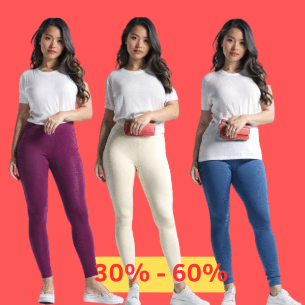 3 COMBO LEGGINGS-ANKLE LENGTH-Best Quality