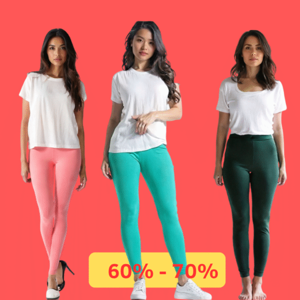 3 COMBO LEGGINGS-ANKLE LENGTH-Best Quality