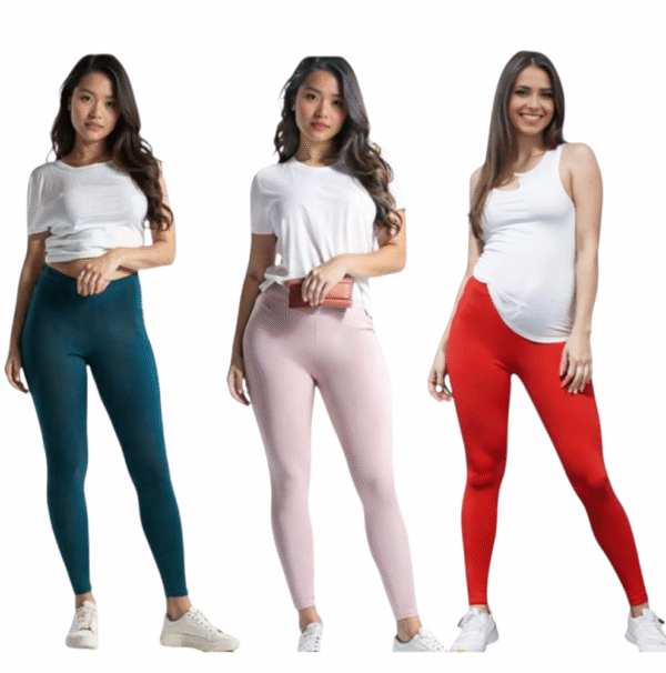 3 COMBO LEGGINGS-ANKLE LENGTH-Best Quality-4way lycra